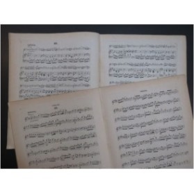 AUBERT Père Aria Presto Gavotta Giga Presto Piano Violon ca1870