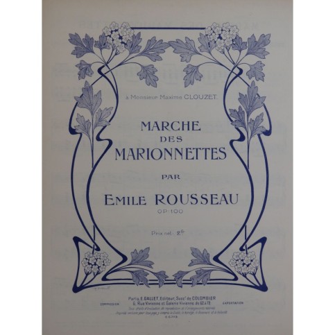 ROUSSEAU Émile Marche des Marionnettes Piano