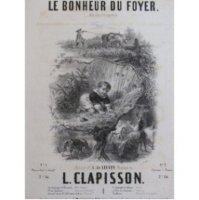 CLAPISSON Louis Le Bonheur du Foyer Chant Piano ca1850
