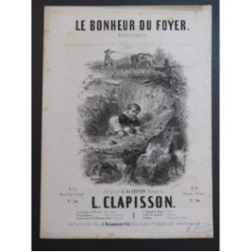 CLAPISSON Louis Le Bonheur du Foyer Chant Piano ca1850