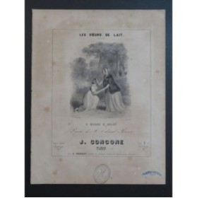 CONCONE Joseph Les Sœurs de Lait Chant Piano ca1840