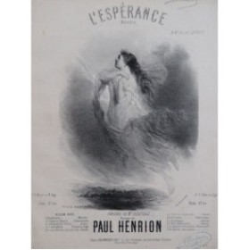HENRION Paul L'Espérance Chant Piano 1862