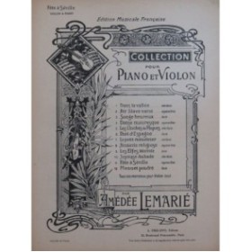 LEMARIÉ Amédée Fête à Séville Violon Piano 1946