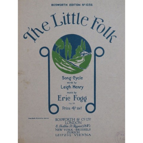 FOGG Eric The Little Folk Chant Piano 1921
