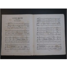 LUTGEN B. Le Mouton perdu Chant Piano XIXe siècle