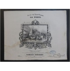 SCHUBERT Camille La Poste Quadrille Piano ca1840