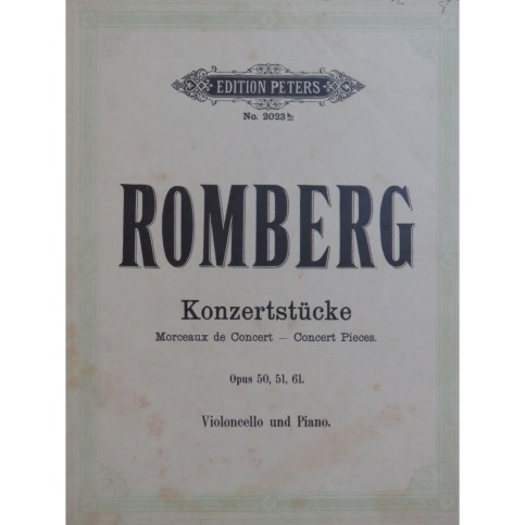 ROMBERG Bernhard Konzertstücke op 50