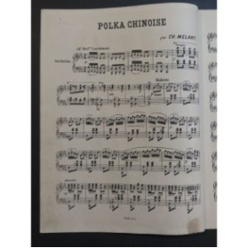 MELANT Charles Polka Chinoise Piano ca1880
