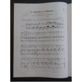 Le Touriste et la Bergère Piano Chant ca1850