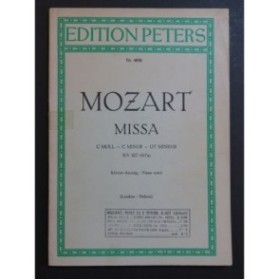 MOZART W. A. Missa KV 427 Chant Piano