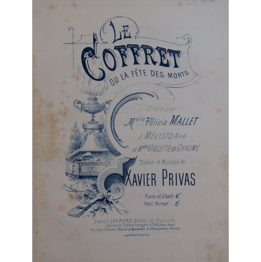 PRIVAS Xavier Le Coffret Chant Piano
