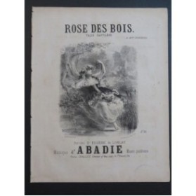 ABADIE Louis Rose des Bois Chant Piano XIXe siècle