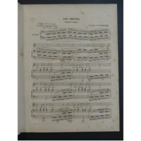 CONCONE Joseph Les Grèves Chant Piano ca1840