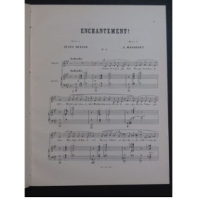 MASSENET Jules Enchantement No 1 E. Grasset Piano Chant