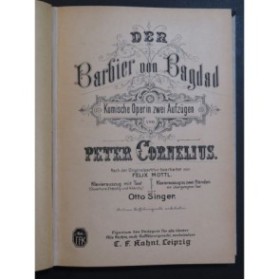 CORNELIUS Peter Der Barbier von Bagdad Opéra Chant Piano