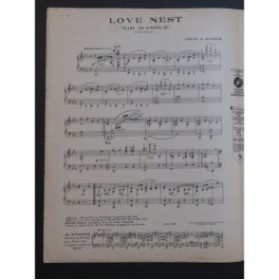HIRSCH L. A. Nid d'Amour Piano 1920