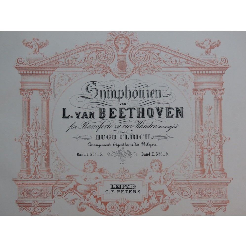 BEETHOVEN Symphonies Symphonien 6 à 9 Piano 4 mains
