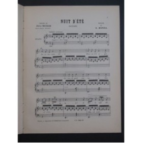DENZA Luigi Nuit d'Été Chant Piano ca1890