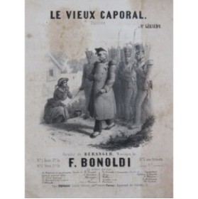 BONOLDI François Le Vieux Caporal Chant Piano ca1850