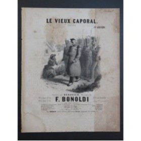 BONOLDI François Le Vieux Caporal Chant Piano ca1850