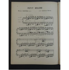 RAVINA Henri Petit Boléro Piano