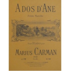 CARMAN Marius A Dos D'Ane Piano
