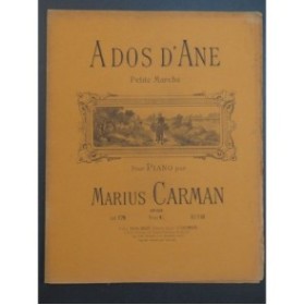 CARMAN Marius A Dos D'Ane Piano