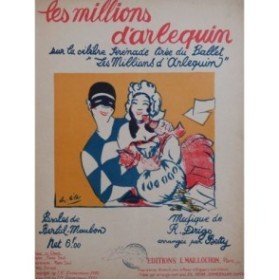 DRIGO Richard Les Millions d'Arlequin Chant Piano 1921