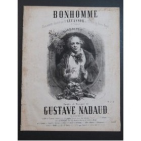 NADAUD Gustave Bonhomme Nanteuil Chant Piano XIXe siècle