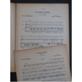 BAUDOT Emile La Voie Lactée Chant Piano Violon