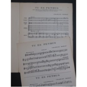 MORAC Charles Tu es Petrus Chant Orgue Violon Violoncelle