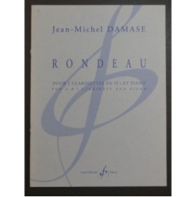 DAMASE Jean-Michel Rondeau Piano 2 Clarinettes 2006