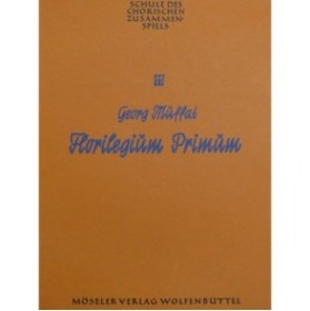 MUFFAT Georg Florilegium Primum Cordes Continuo 1961