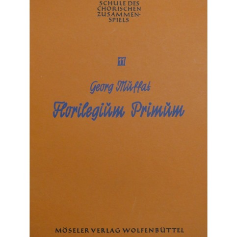 MUFFAT Georg Florilegium Primum Cordes Continuo 1961