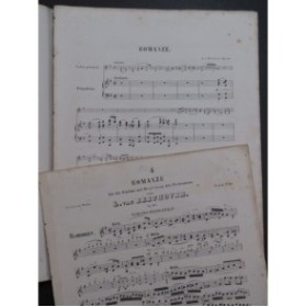 BEETHOVEN Romanze op 40 Violon Piano ca1863