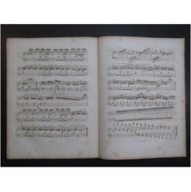 HÜNTEN François Thème Allemand op 26 Piano ca1830