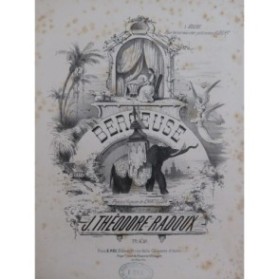 RADOUX J. Théodore Berceuse Chant Piano ca1850