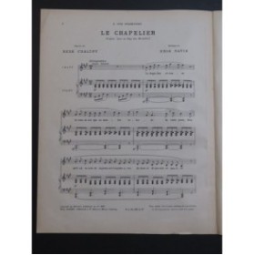 SATIE Erik Le Chapelier Chant Piano 1917