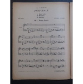 CARAS-LATOUR J. Pastorale Dédicace Piano 1926
