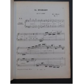 MENOZZI Giovanni Il Guarany Piano ca1870