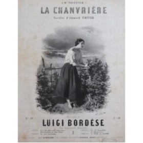 BORDÈSE Luigi La Chanvrière Chant Piano ca1850