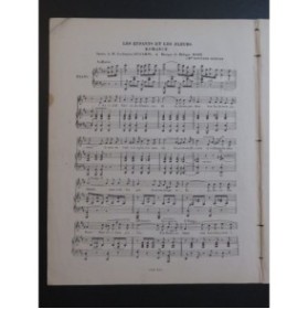 MARY Philippe Les Enfants et les Fleurs Chant Piano ca1860