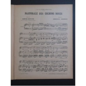 CHABRIER Emmanuel Pastorale des Cochons Roses Chant Piano 1929