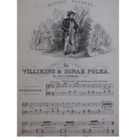 NORMANN Jules The Villikins Dinah Polka Piano XIXe siècle