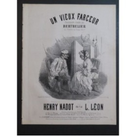 LÉON Laurent Un vieux farceur Chant Piano ca1880