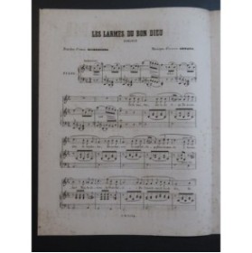 ARNAUD Étienne Les Larmes du Bon Dieu Nanteuil Chant Piano ca1860