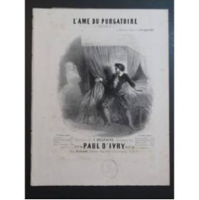 D'IVRY Paul L'Ame du Purgatoire Chant Piano ca1850