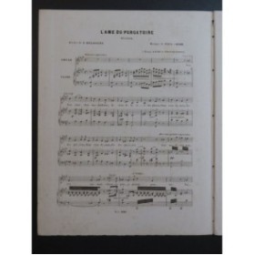 D'IVRY Paul L'Ame du Purgatoire Chant Piano ca1850