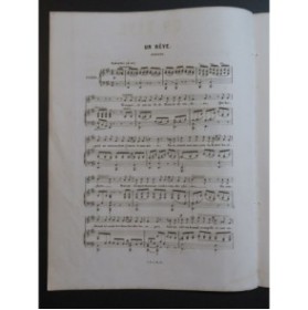 BÉRAT Frédéric Un rêve Chant Piano 1849