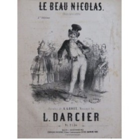 DARCIER Louis Le Beau Nicolas Chant Piano ca1850